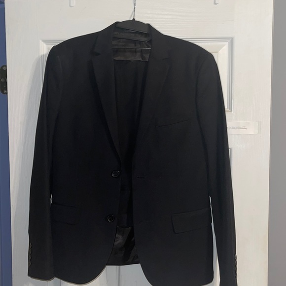 H&M Suits & Blazers Black Hm Suit Slim Fit Size 3 Poshmark